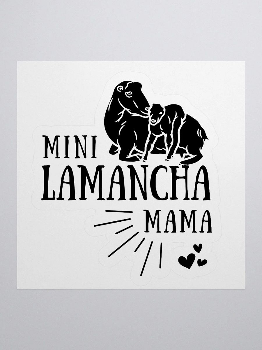 Mini Lamancha Mama KISS Cut Stickers product image (6)