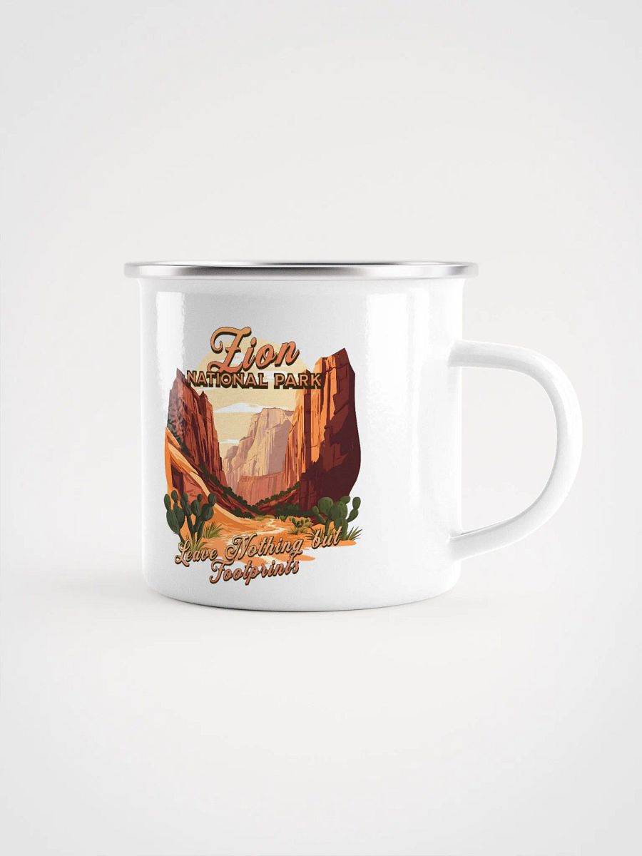 Vintage Zion National Park Enamel Mug product image (1)