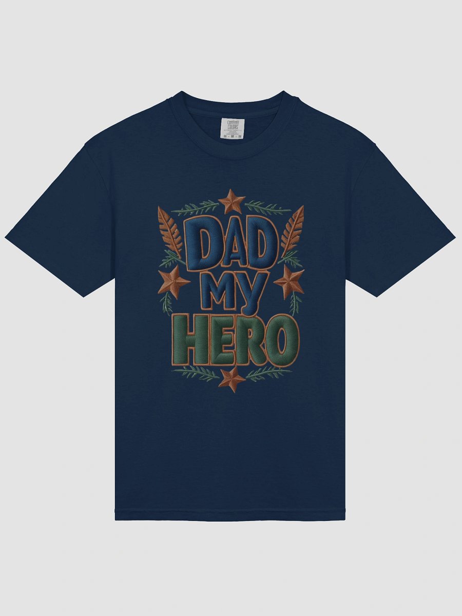 DAD MY HERO Textured T-Shirt product image (31)