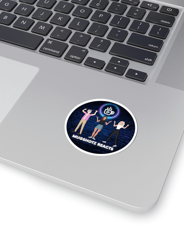 Mugshotz Reacts Cartoon Sticker – Fan Art Vinyl Decal Featuring Stef, Lindsay & Ashley product image (2)