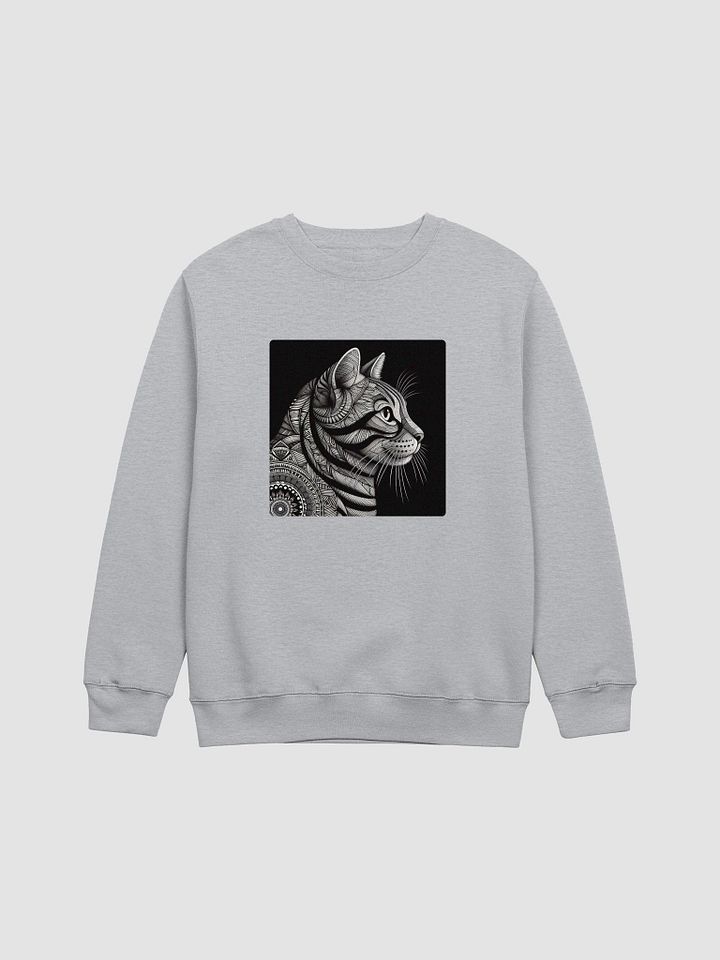 Geometric Cat Illustration Crewneck Sweatshirt product image (2)