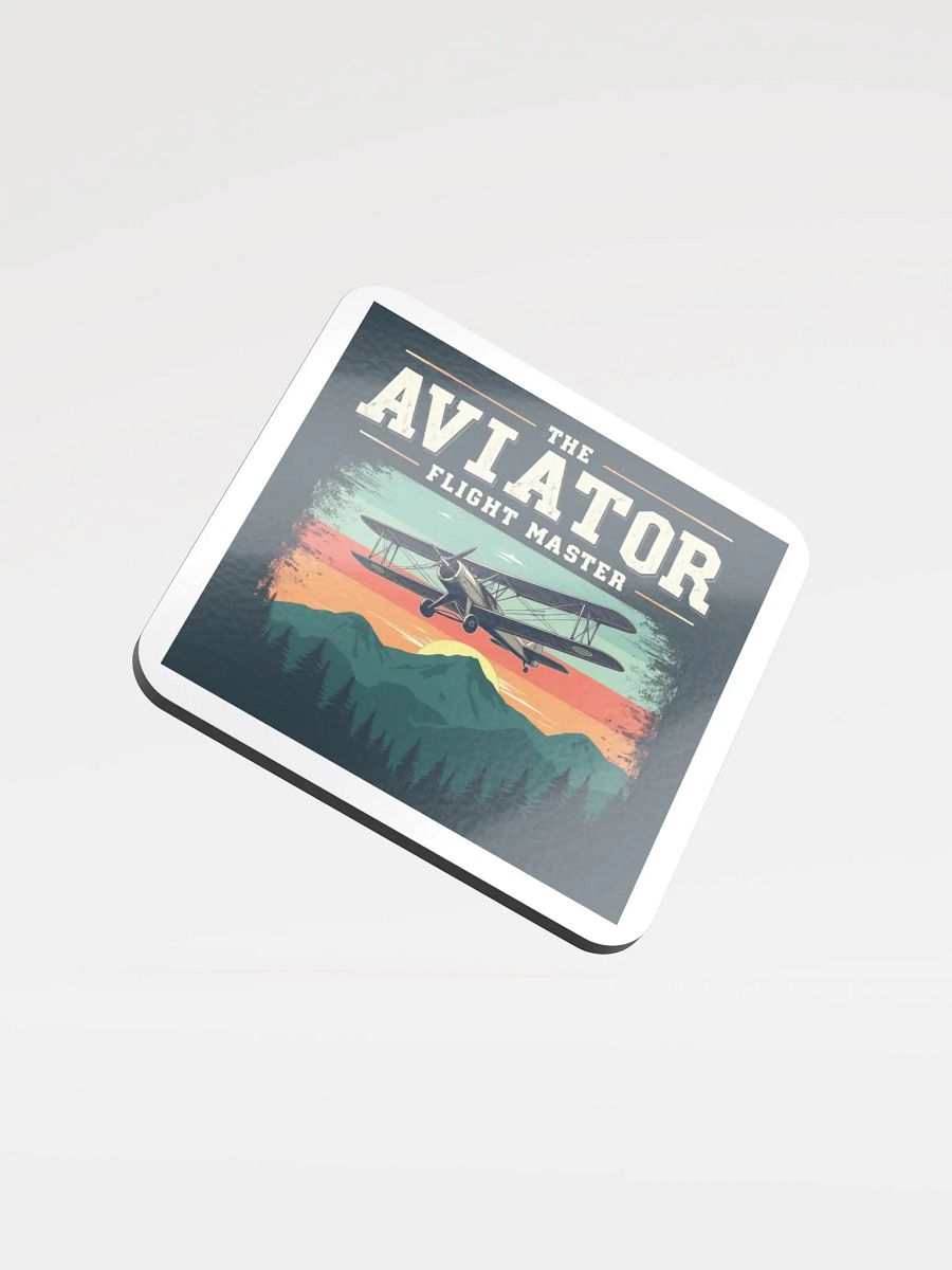 Sunset Aviator Glossed Cork Coaster product image (1)