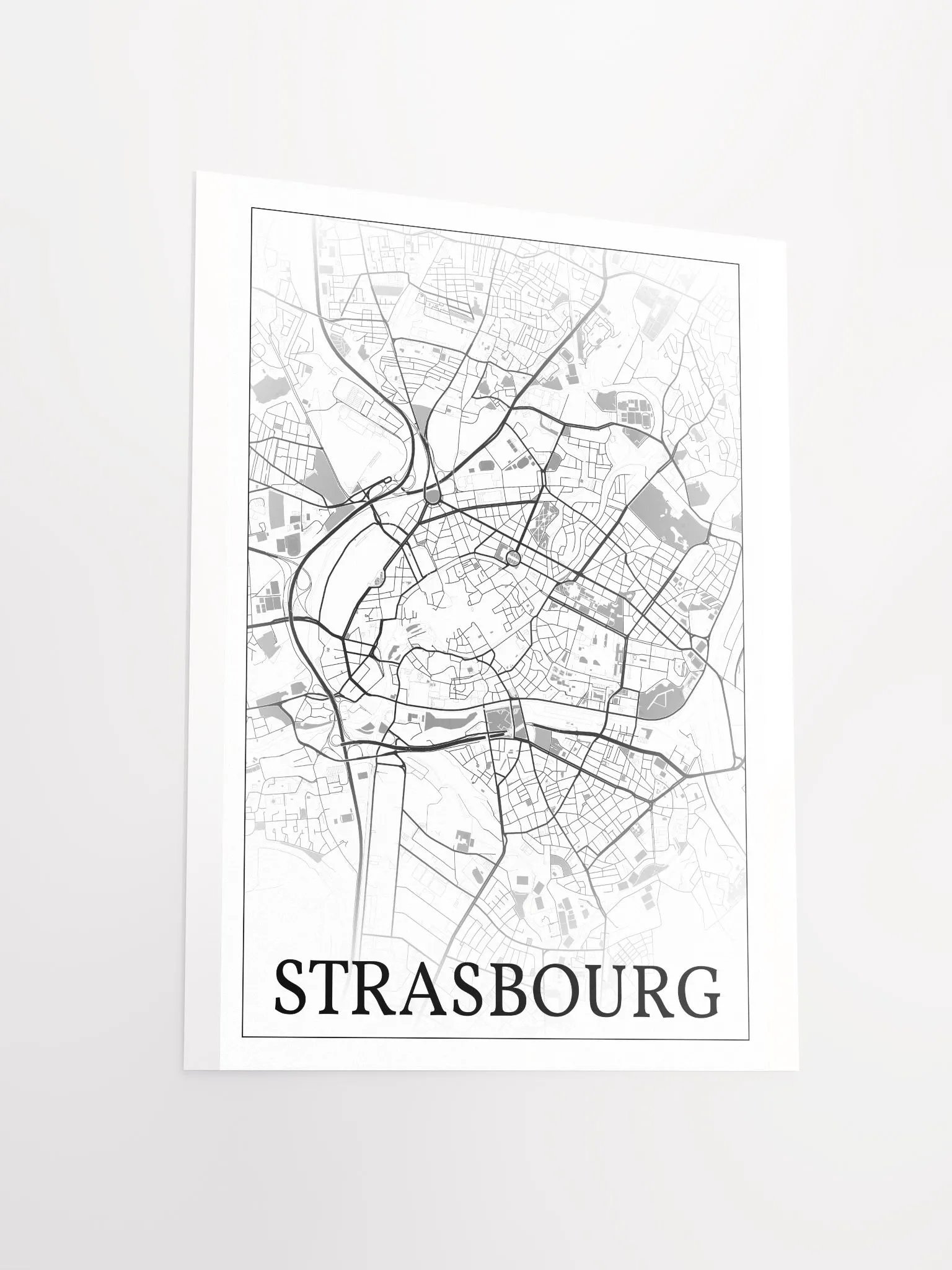 Strasbourg, France, city map print product image (15)