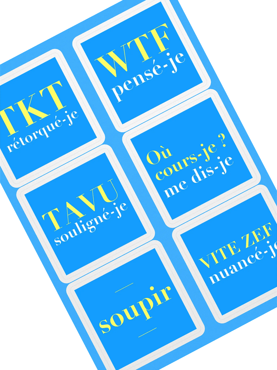 6 stickers littéraires • planche A5 product image (2)