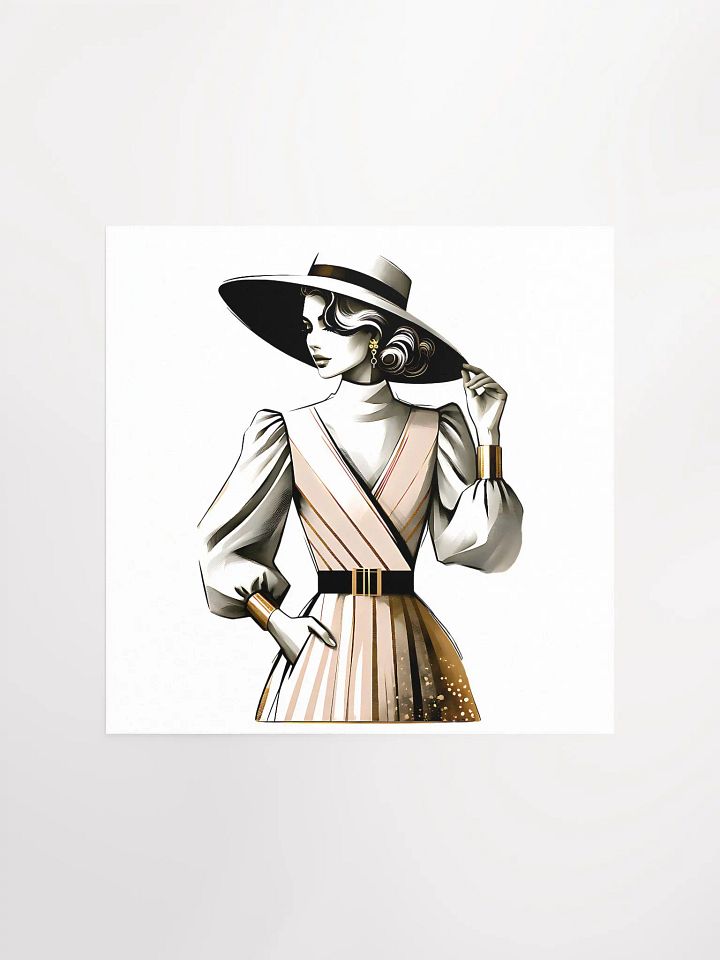 Elegant Vintage Chic Fashion Illustration product image (2)