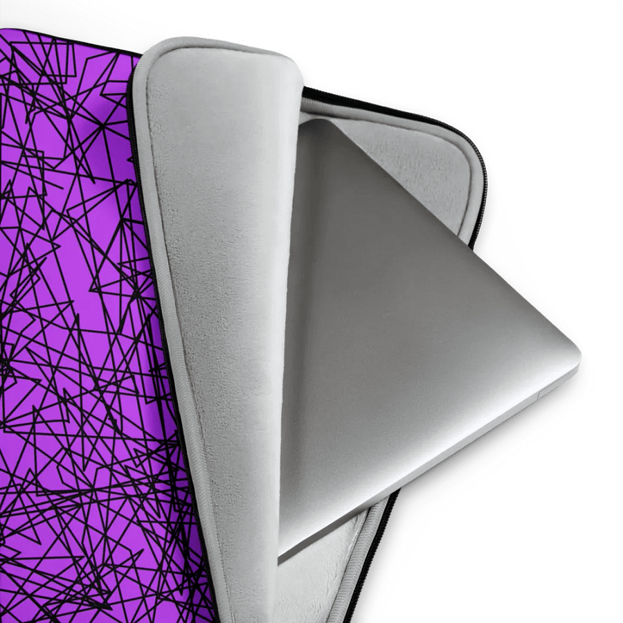 Chaos lines Purple Laptop Sleeve product image (3)