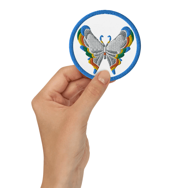 Rainbow Butterfly Embroidered Patches product image (10)