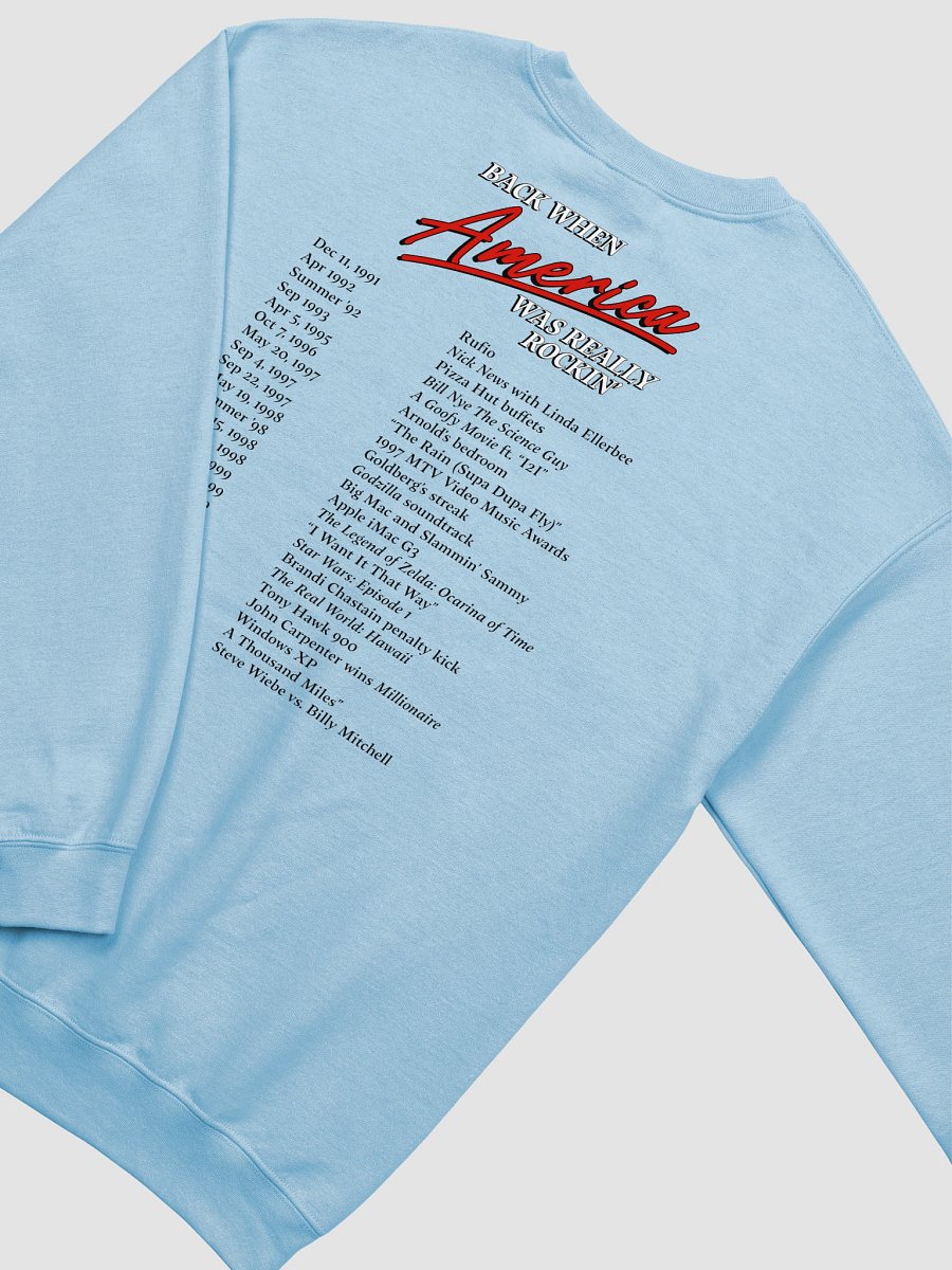 Back When America Was Really Rockin' Crewneck Sweatshirt product image (20)