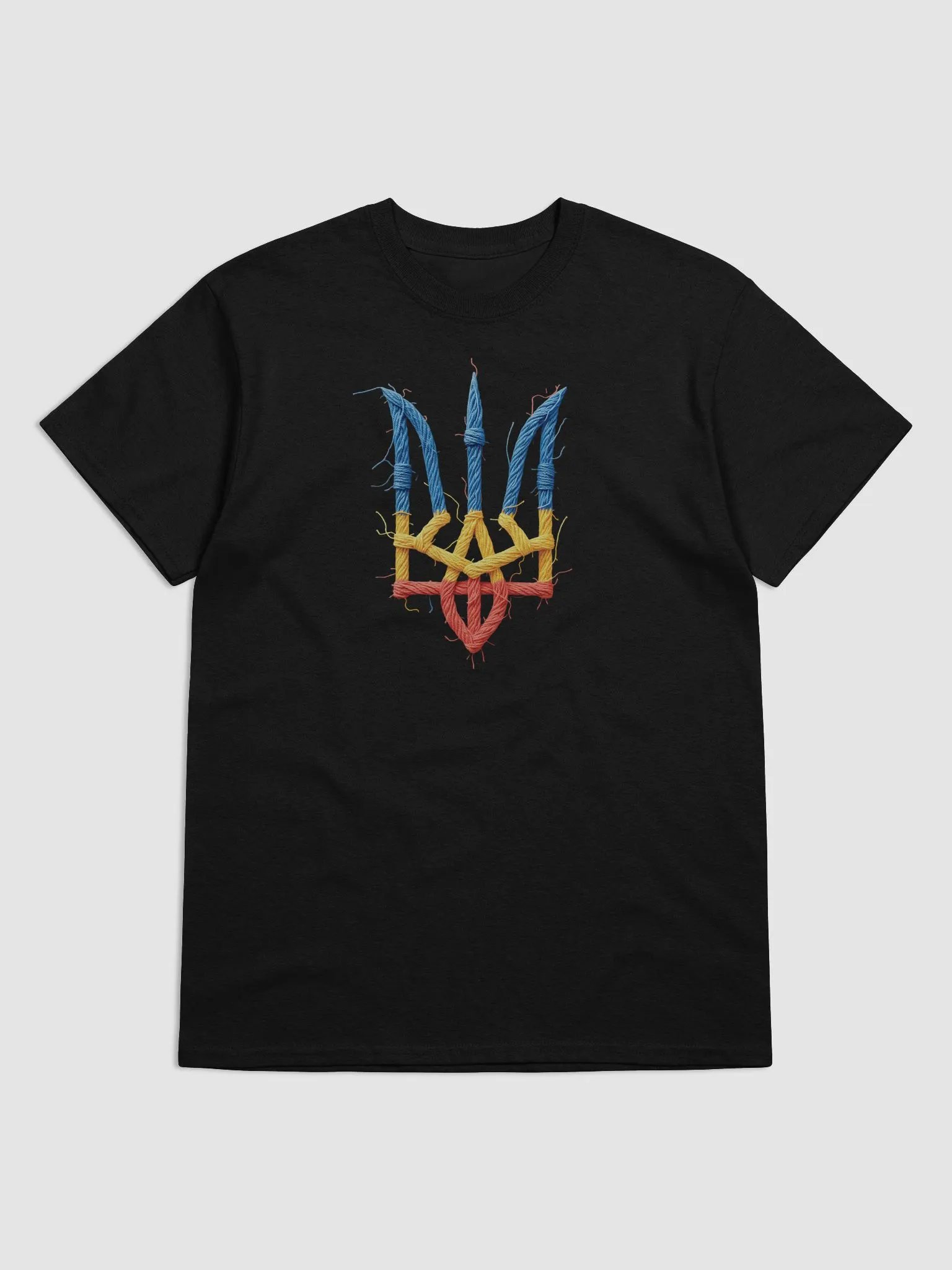 Vintage Support Ukraine Flag | Ukrainian Trident | Stand with Ukraine T-Shirt product image (2)
