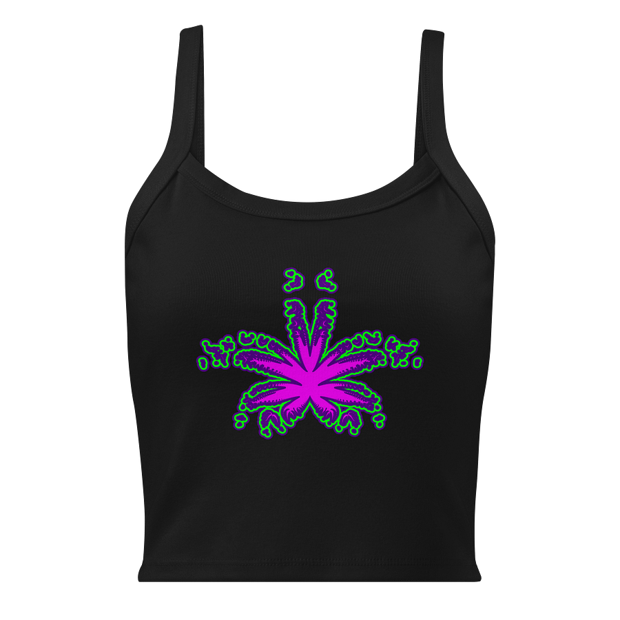 Twisted Cannabis Tank Top, Stoner Weed Shirt, Pink Purple Green Pot Leaf Clothing product image (1)