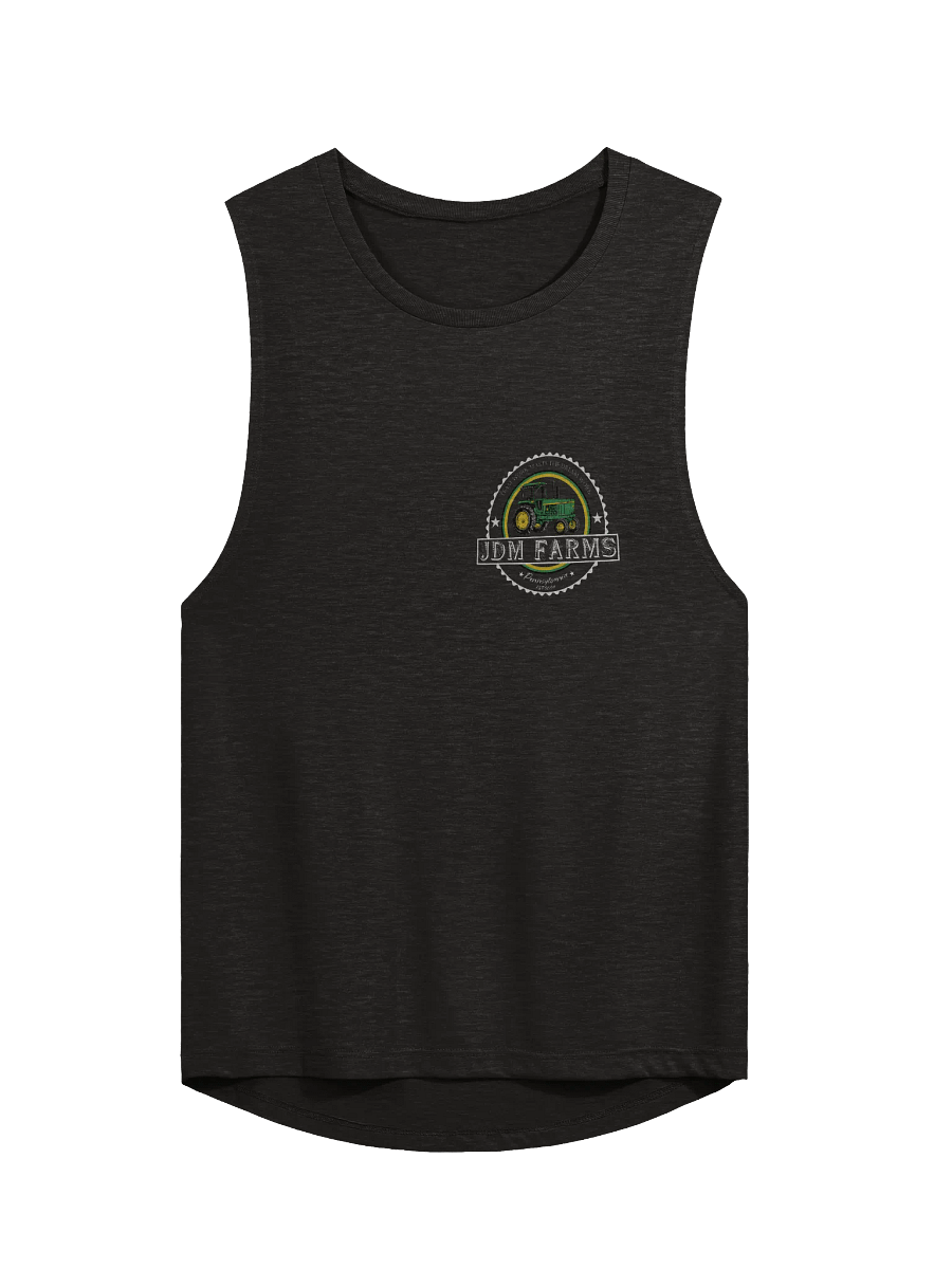 Green Tractor Circular Design Muscle Tank product image (2)