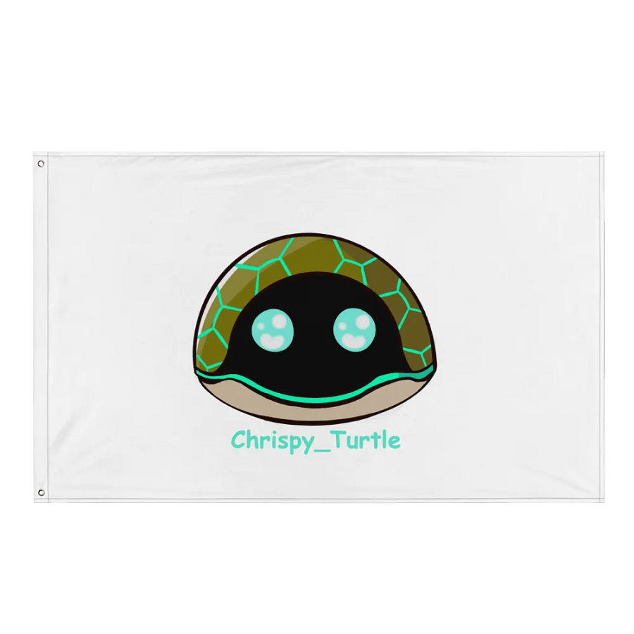 Blinking Turtle flag white product image (1)