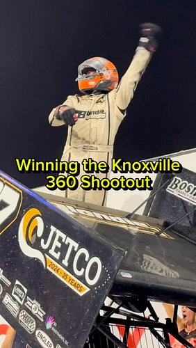 😂 “Well I’m just trying to put on a show.” @carsonmccarl walked us through his #360Shootout win. #knoxvilleraceway #sprintcar...