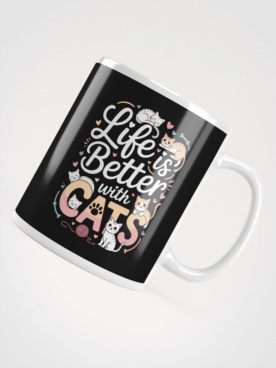 Life Is Better with Cats – Cute Cat Lover Coffee Mug product image (4)