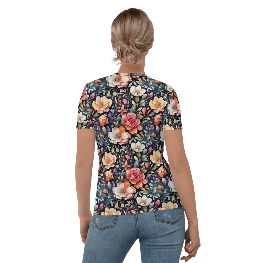 Floral Pattern All Over Print T-shirt product image (6)