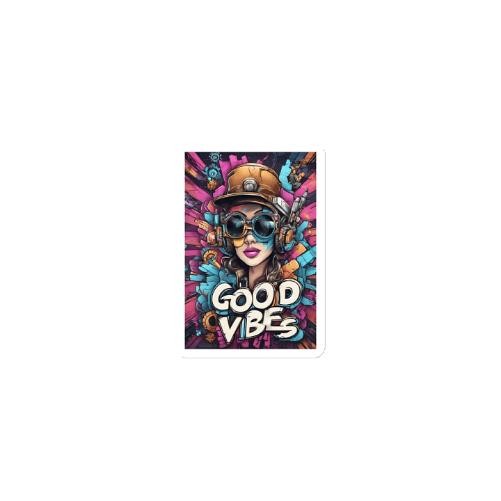 Good Vibes Steampunk Pop Art Fusion Magnet product image (1)