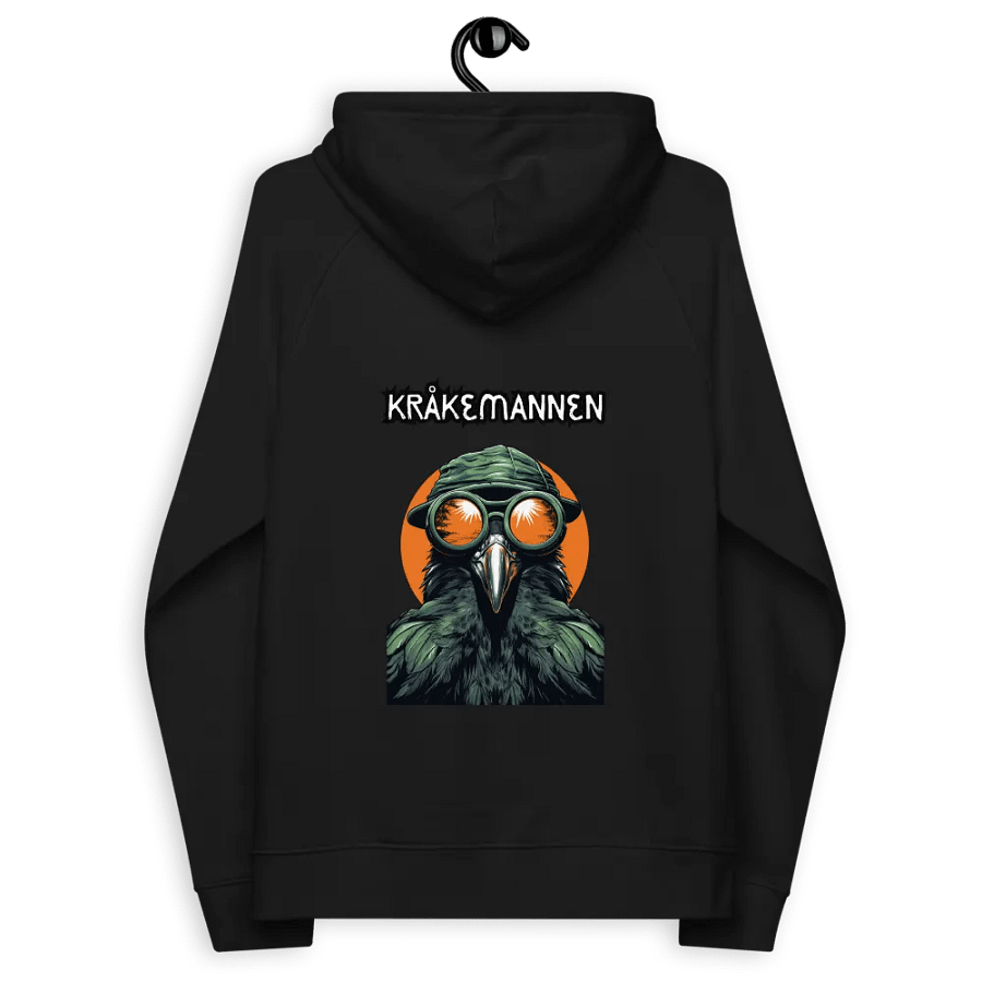 Unisex Eco Raglan Hoodie 🖤 THE NORWEGIAN CROW MAN product image (5)