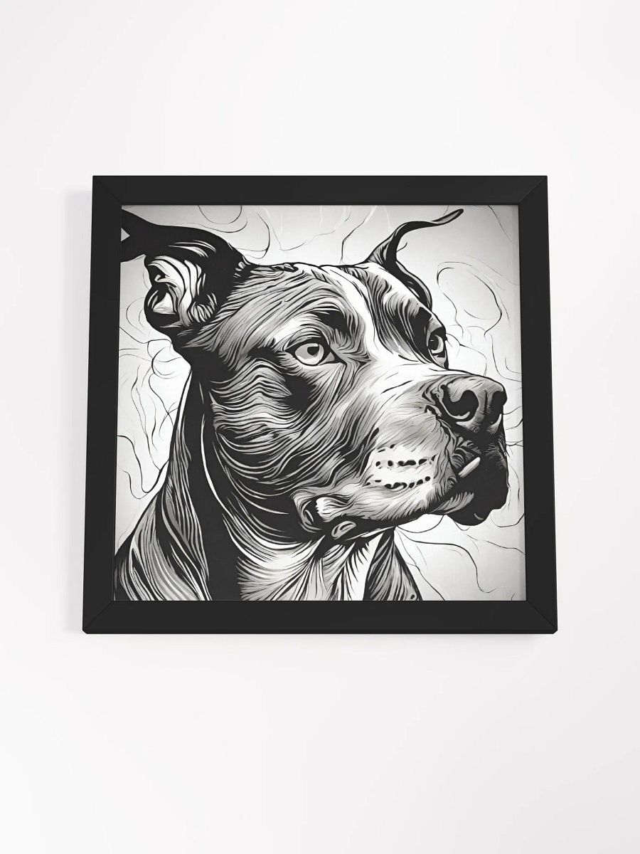 Celebrate Your Pit Bull with This Fiercely Adorable Framed Poster! product image (4)