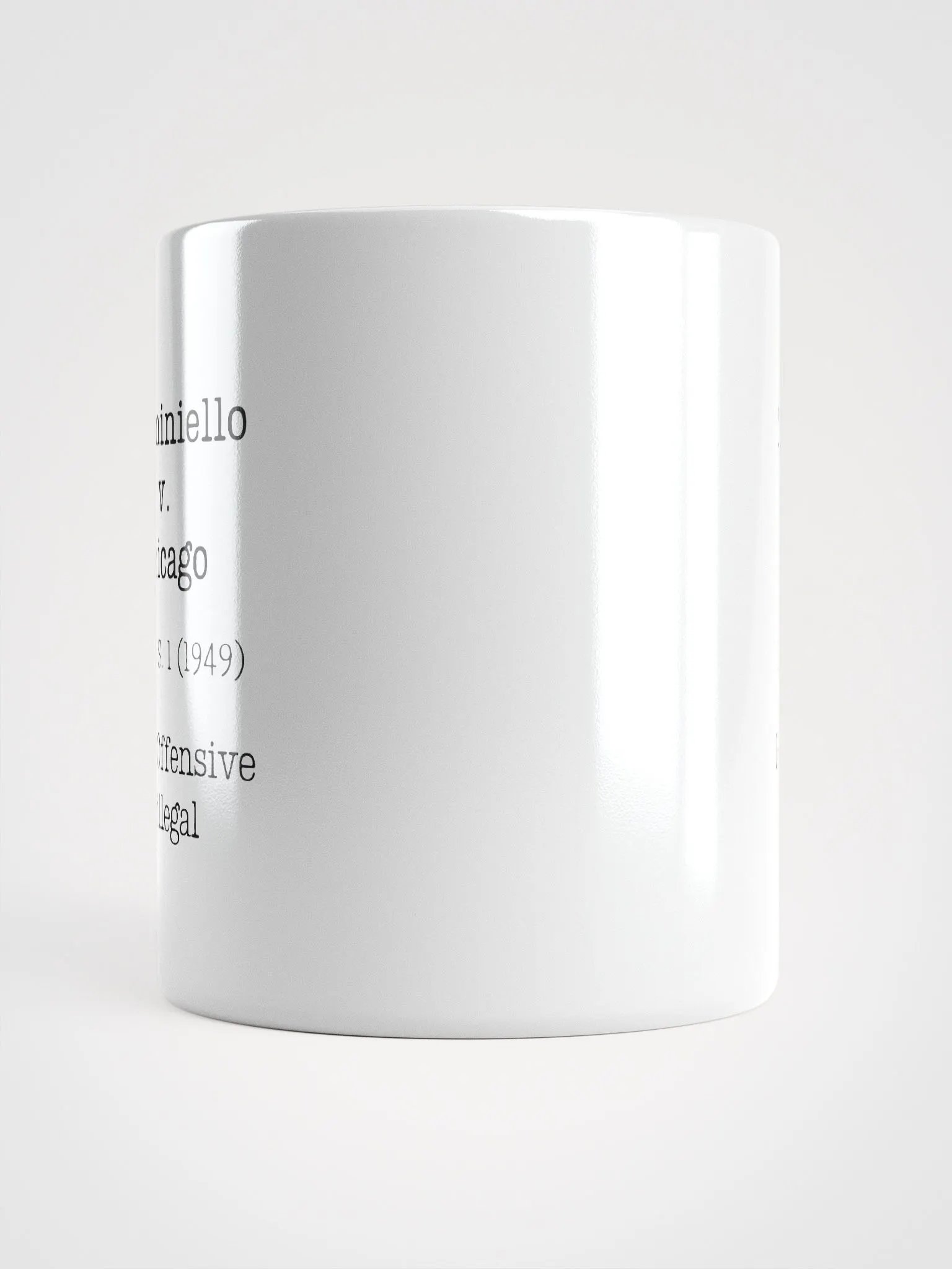 Terminiello v. Chicago "Offensive does not Equal Illegal" Mug product image (7)