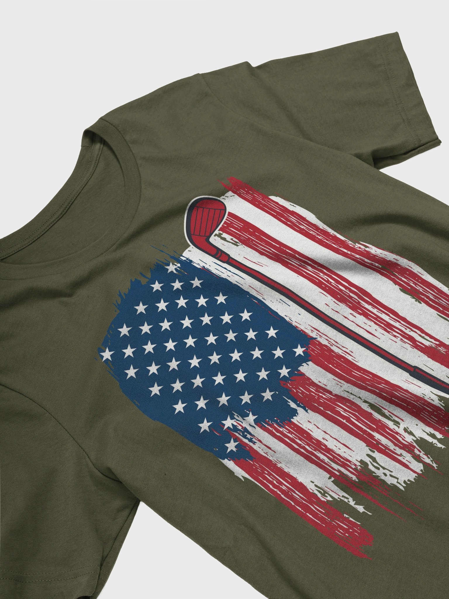USA Flag Golfing Patriotic Flag T-Shirt product image (2)