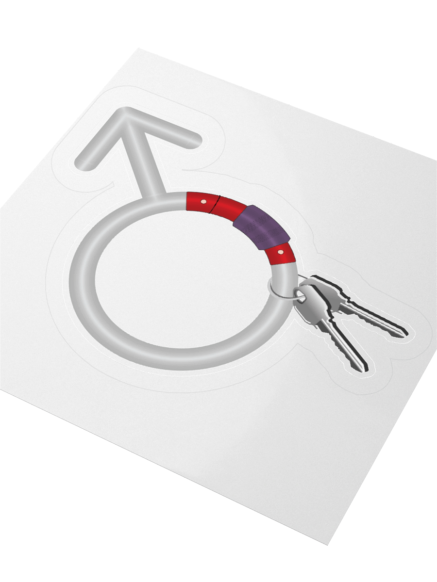 Male Symbol Carabiner Sticker product image (8)