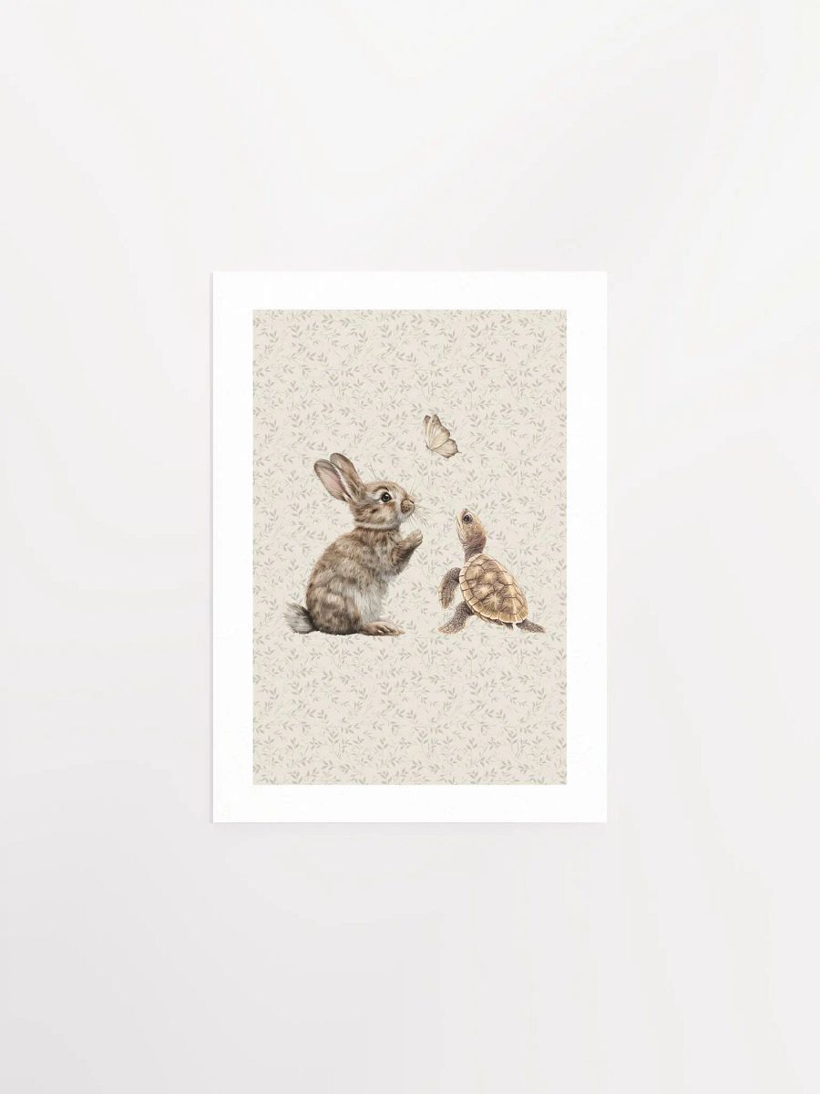 Boho Bunny and Turtle Nursery Print product image (2)