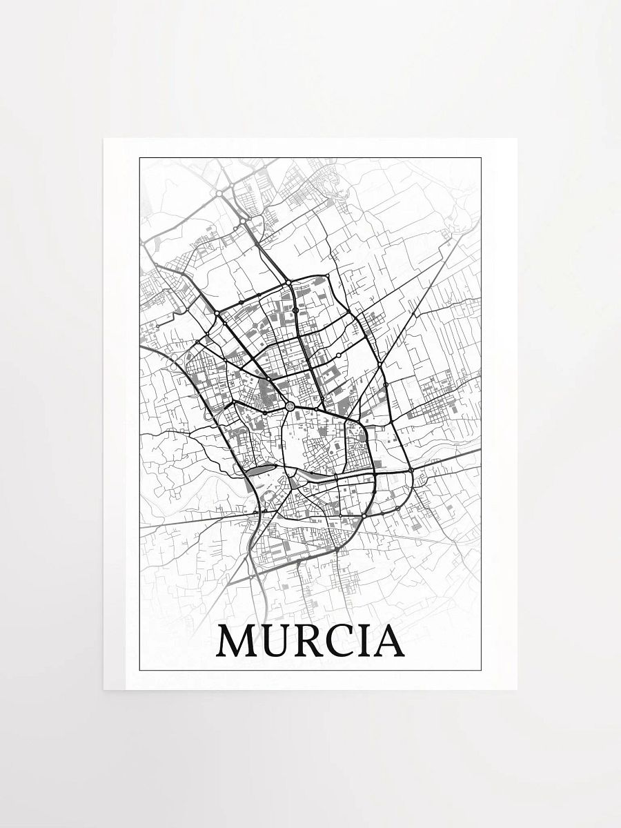 Murcia, Spain, city map print product image (4)