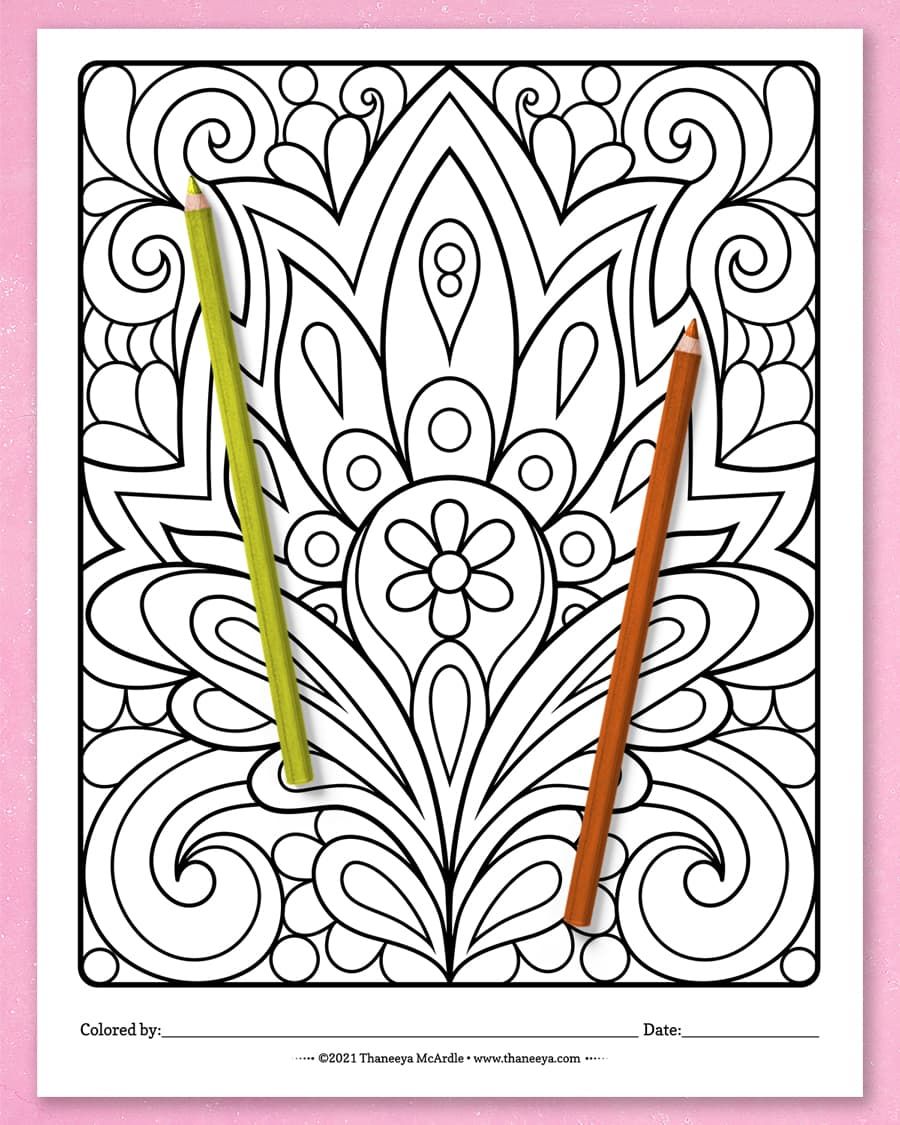 Easy Abstract Coloring Pages product image (9)