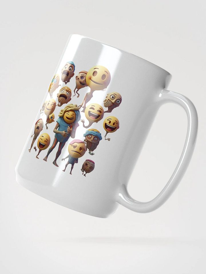 Emotional Overload: DreamForger Emoji Chaos Coffee Cup product image (2)