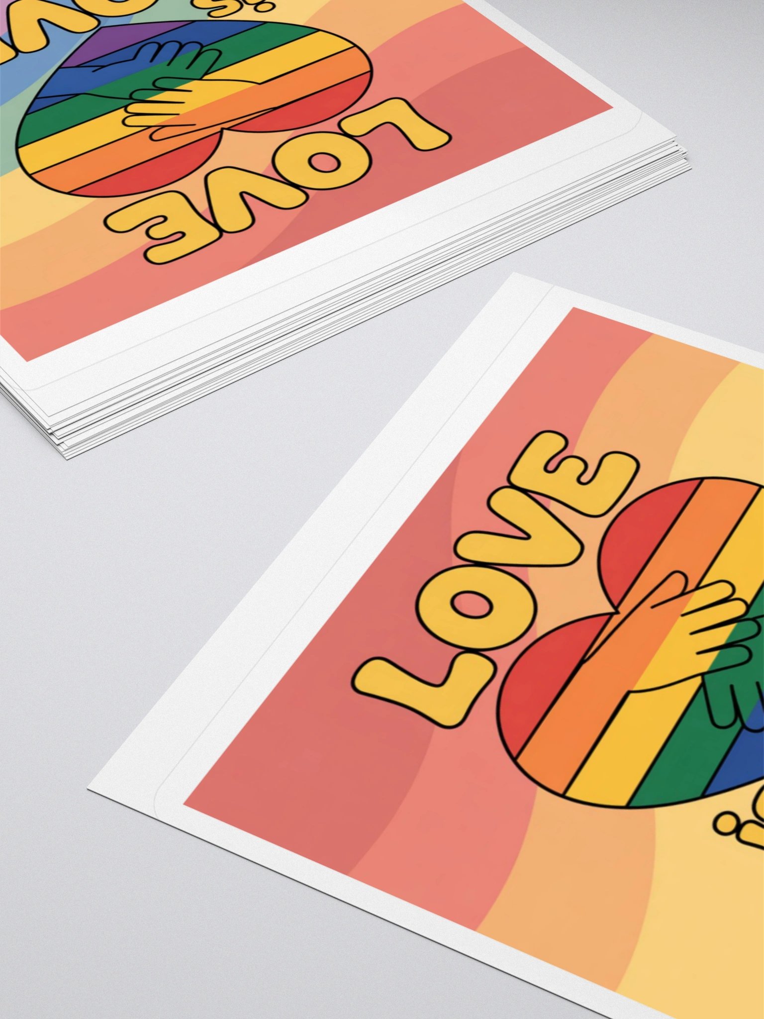 Exclusive "Love is Love" Rainbow Pride Sticker by TDS Music - Celebrate Inclusivity product image (12)