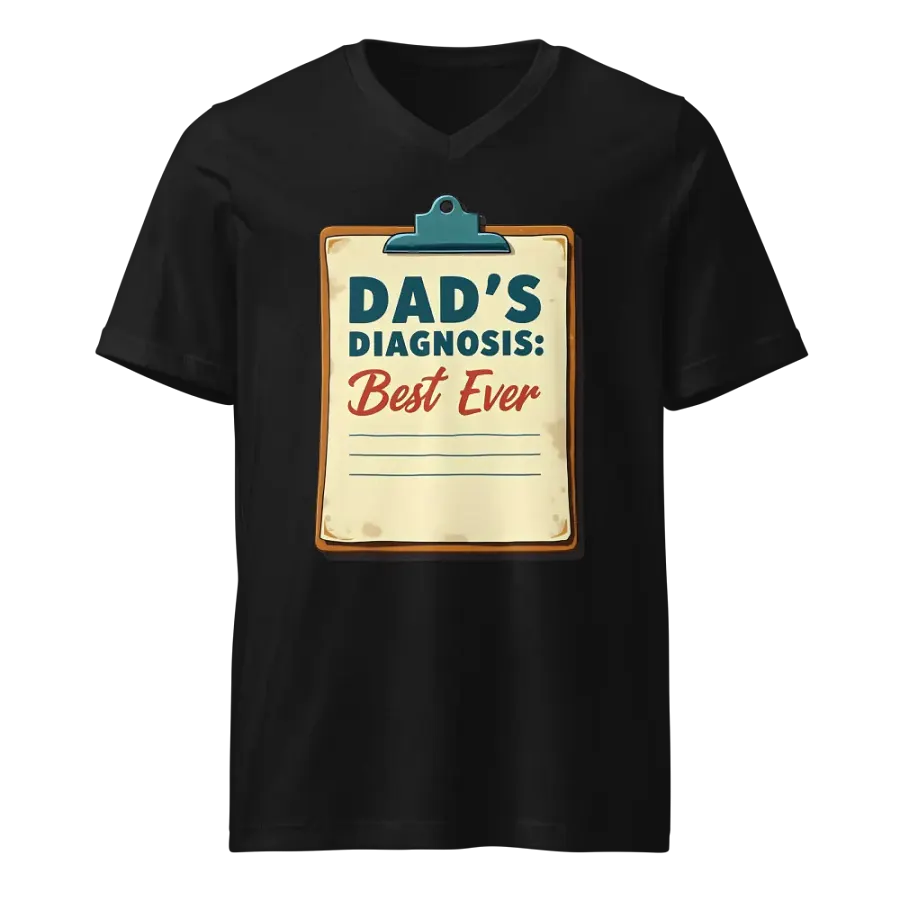 Best Ever Dad's Diagnosis V-Neck Tee product image (1)