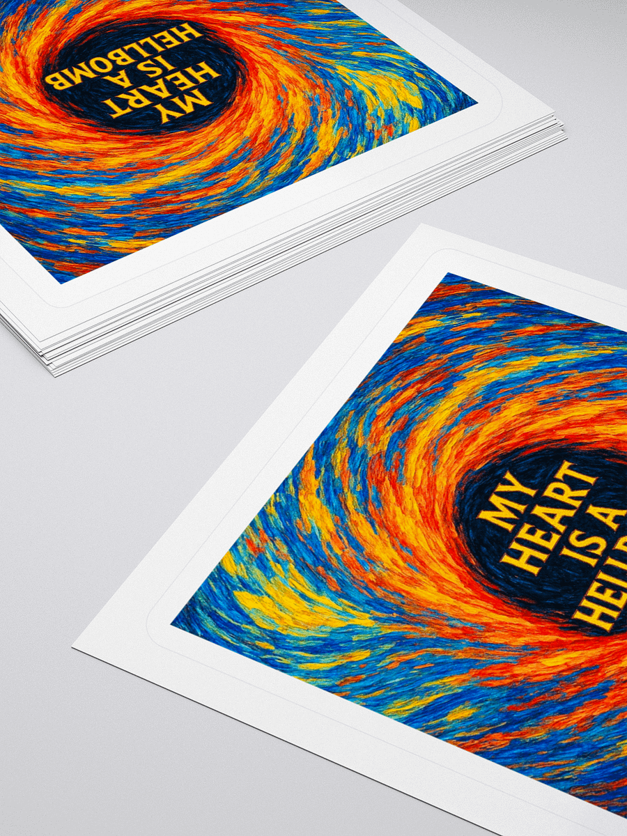 my heart is a hellbomb Stickers product image (10)