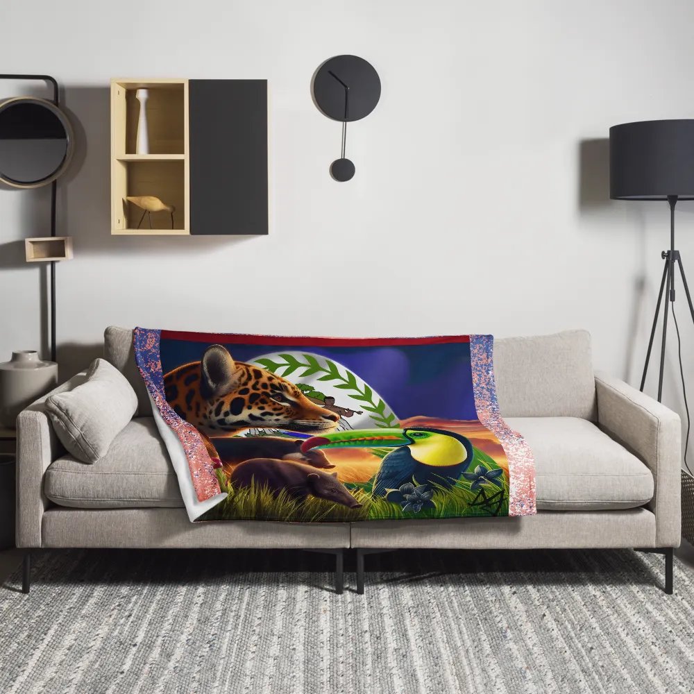 Beauty of Belize (Fun Edition) Throw Blanket product image (3)