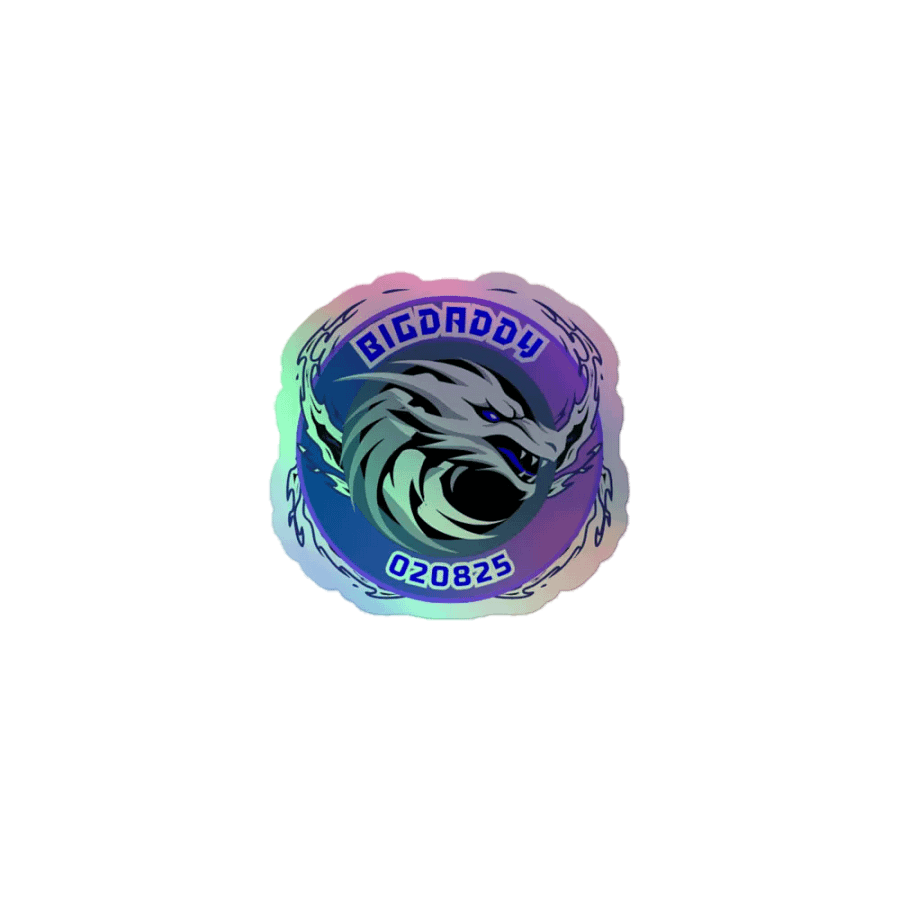 bigdaddy 2.0 holo sticker product image (1)