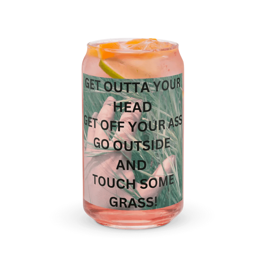 Get Outta Your Head Drink Glass w/straw product image (37)