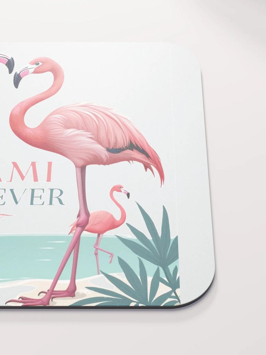 Tropical Flamingo Heart Mouse Pad product image (5)