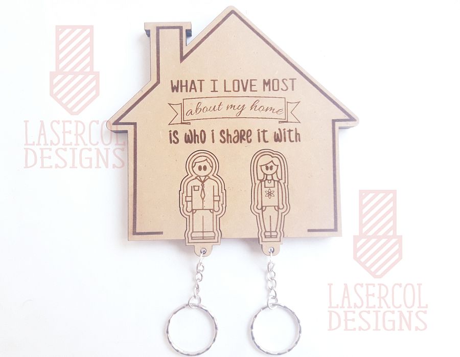 Wall Key Holder - Laser Cut Files product image (3)
