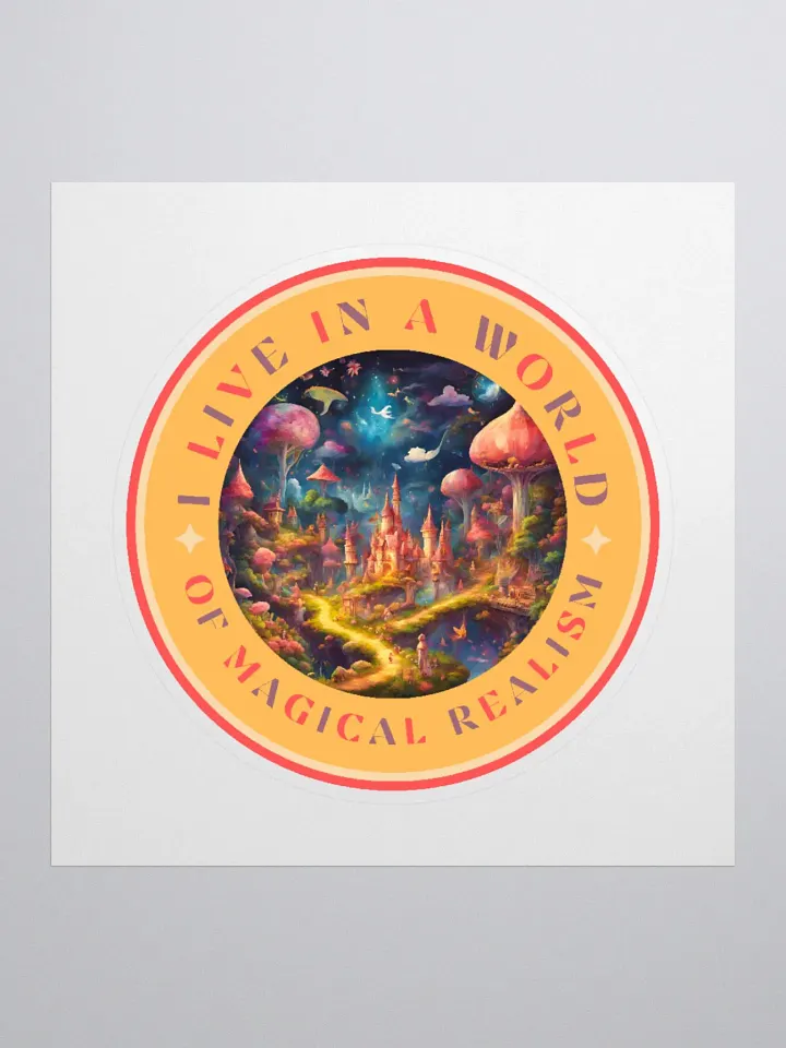 I Live in a World of Magical Realism Stickers product image (2)
