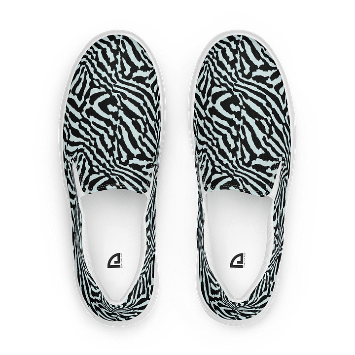 Blue Zebra Canvas Shoes product image (1)