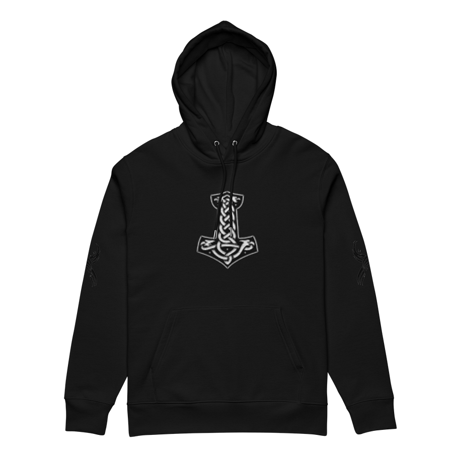 Norse Mythology-Inspired Mjölnir Organic Hoodie product image (5)