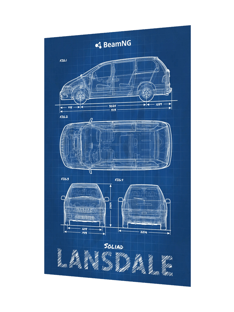 Soliad Lansdale Blueprint Poster product image (3)