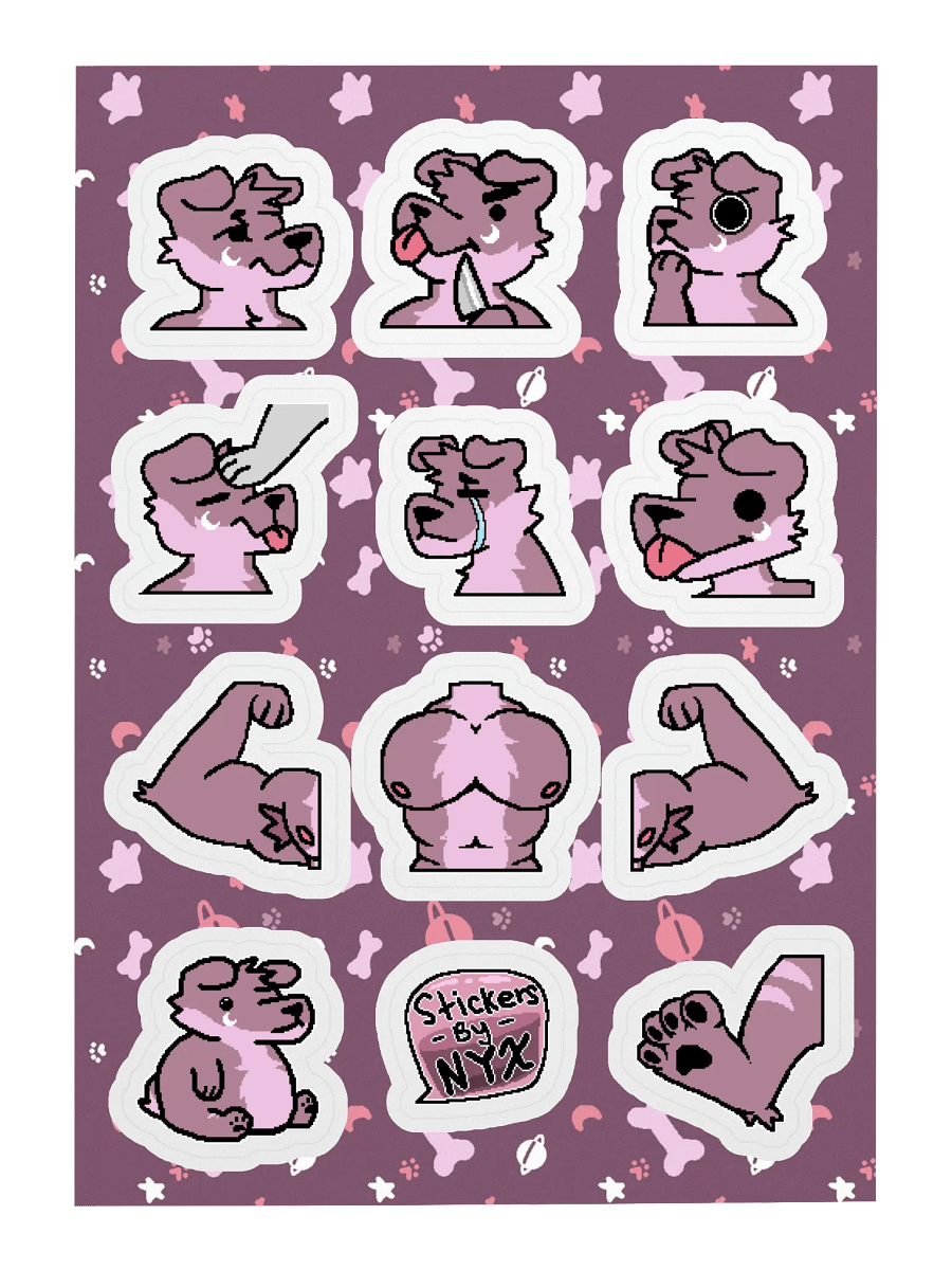 Nyx's Emote Sticker Sheet product image (3)