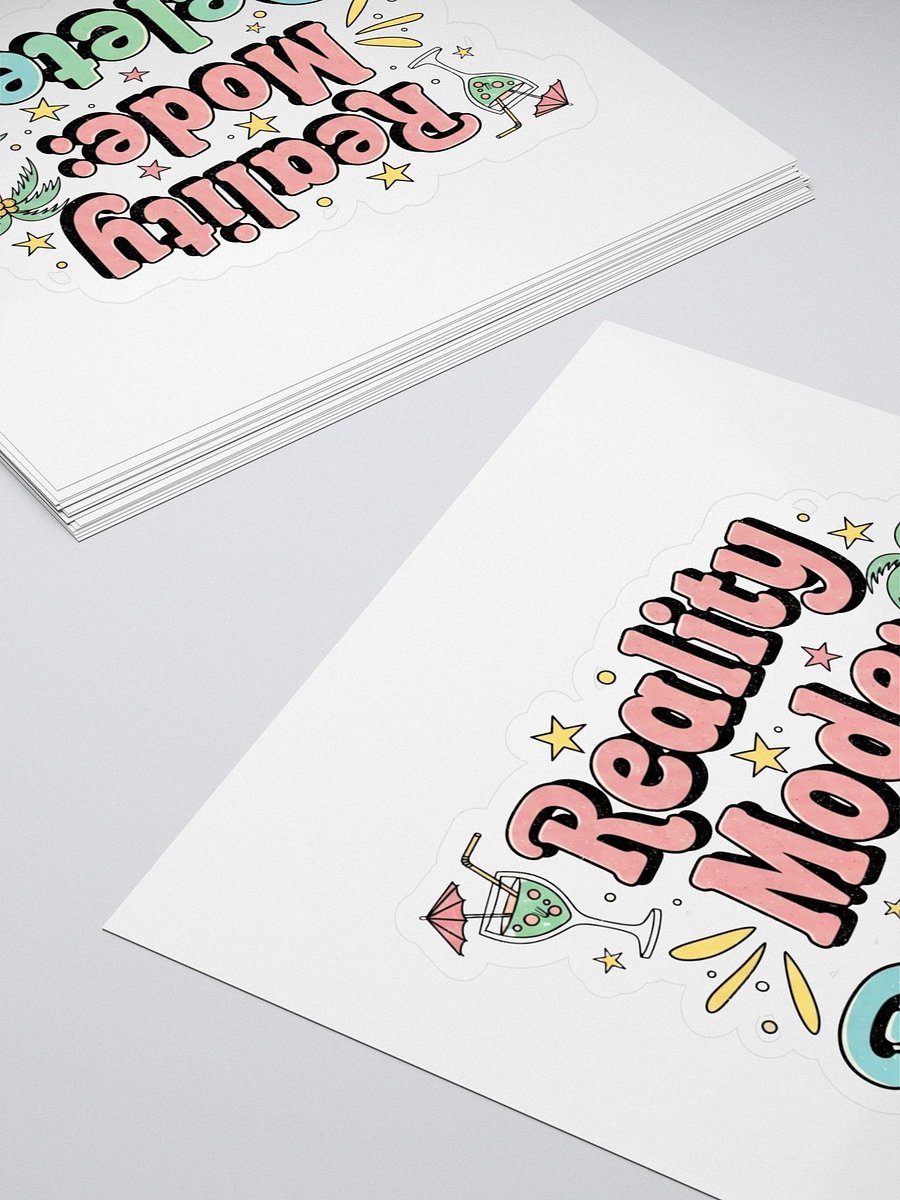 Vacation Mode Sticker – Tropical Reality Deleted Fun product image (4)
