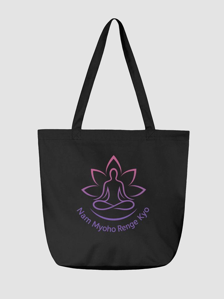 Eco Tote Bag – Organic Cotton Buddhist Meditation Tote product image (2)