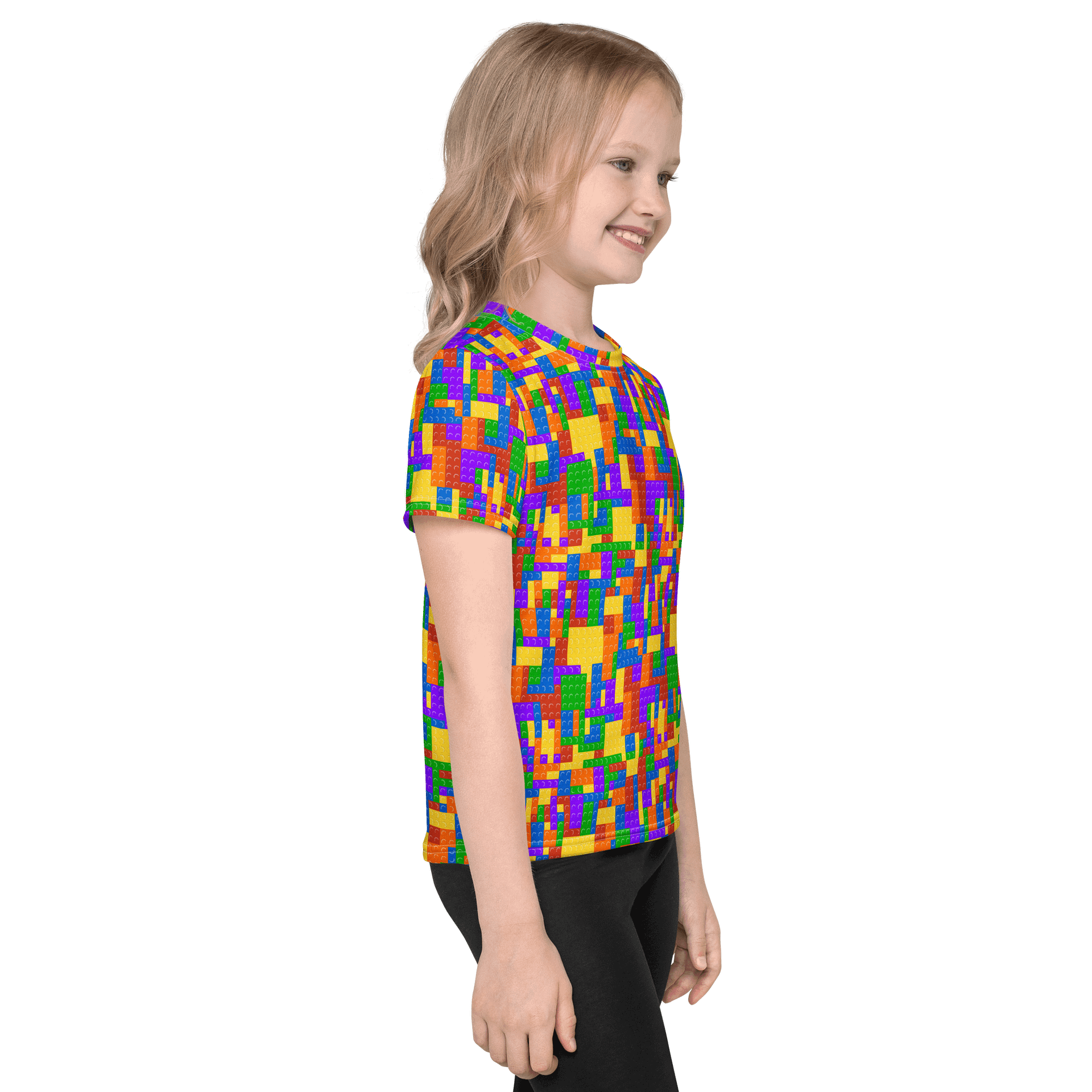 Blocks | Unisex Kids Crew Neck T-Shirt product image (7)