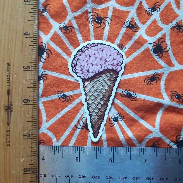 Braincream Cone Sticker product image (1)