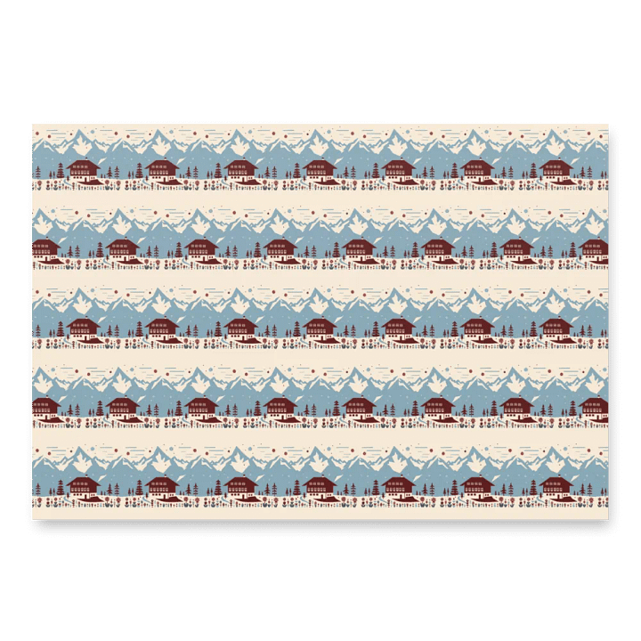 Swiss chalet gift wrap product image (2)