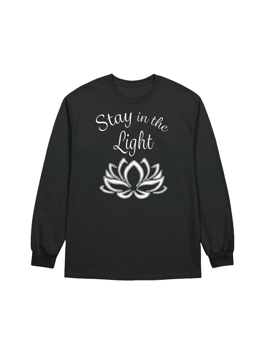 Stay in the Light Long-sleeve T-shirt - white print product image (4)