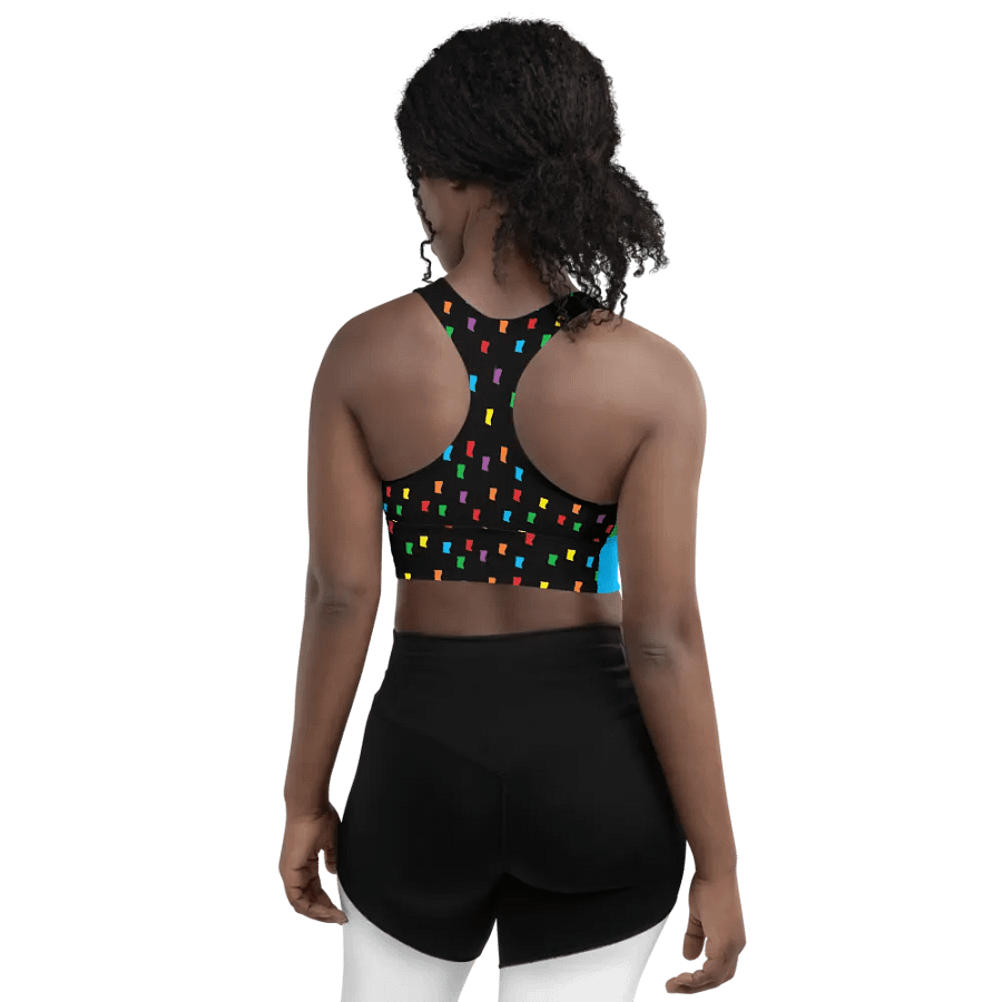 Sports Bra - 8-bit bars and Confetti product image (4)