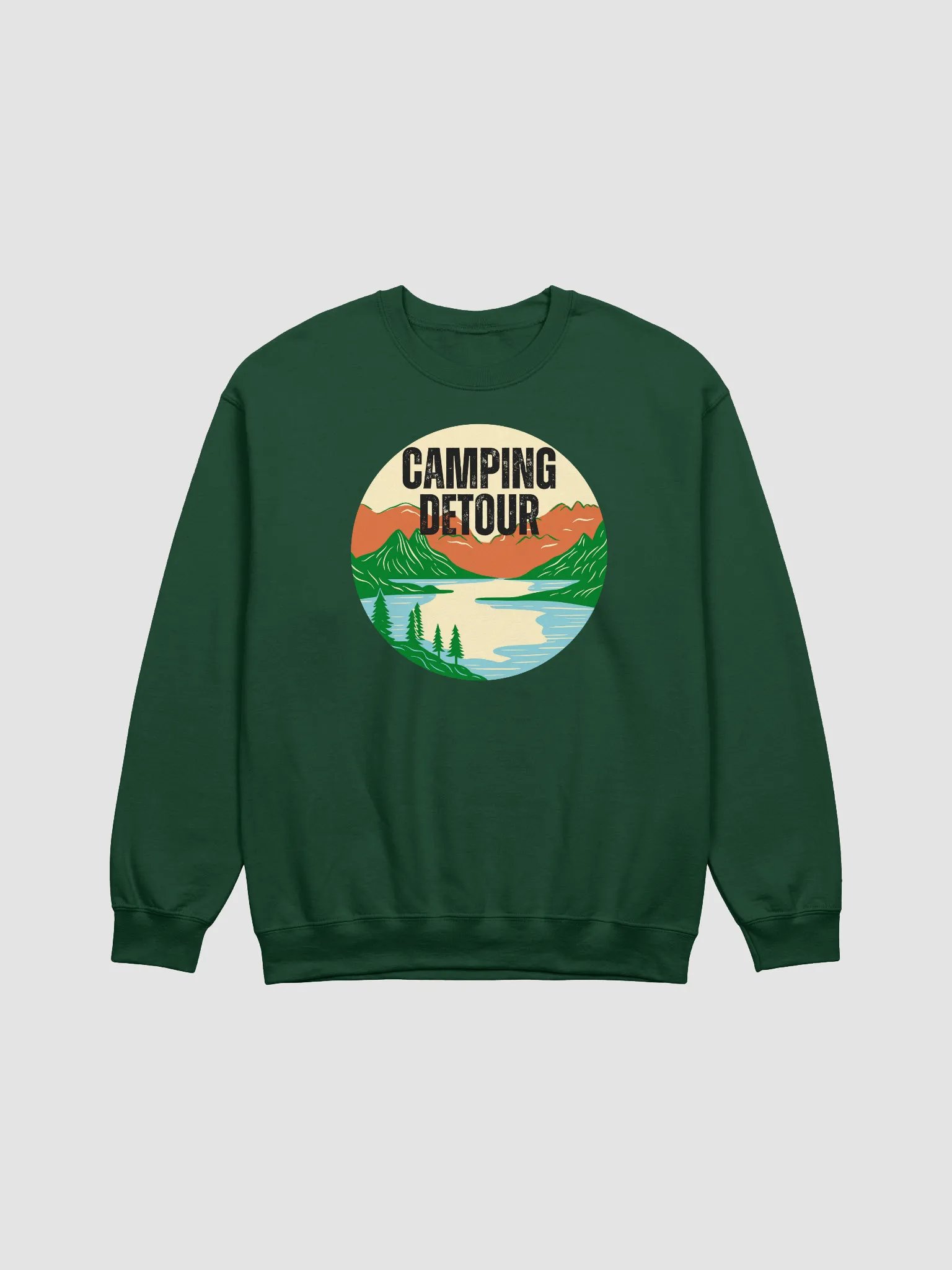 Camping Detour Unisex Crewneck Sweatshirt product image (2)